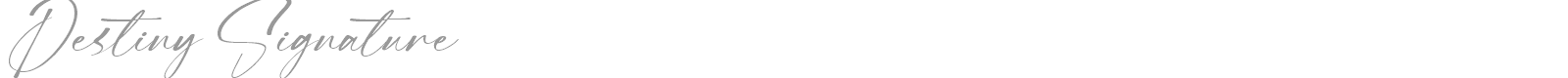 Destiny Signature font preview